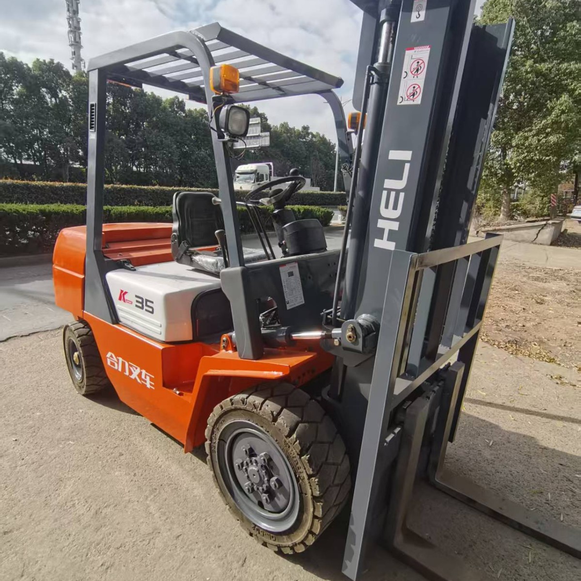 租售合力K35二手叉车 举高4米3.5吨侧移叉车