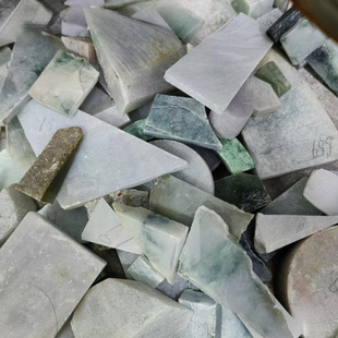 Burmese Jade Raw Stone Jade Edge Wool Jade Pipework Random Carving Hand Training Material