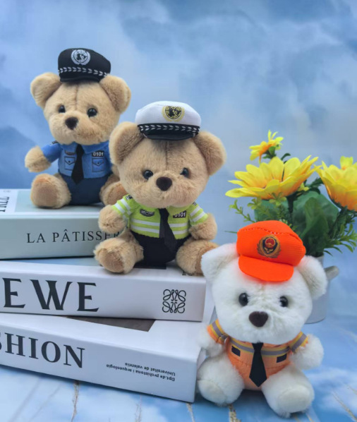 小熊警察系列 / 精品4寸多颜色的随机发[单款20起批】