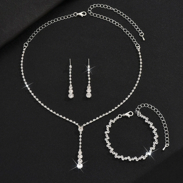 446+ Loose Diamond Bracelet Silver