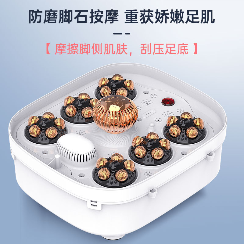 国境を越えた折りたたみフットマッサージ機、加熱マッサージ、全自動足裏マッサージ機、家庭用恒温フットバスバケツ、代理販売可能|undefined