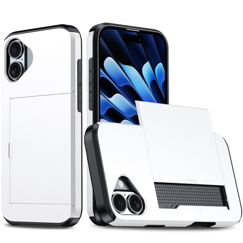 Coque iphone 17 pro avec porte-cartes et cache coulissant protection_voghion.com