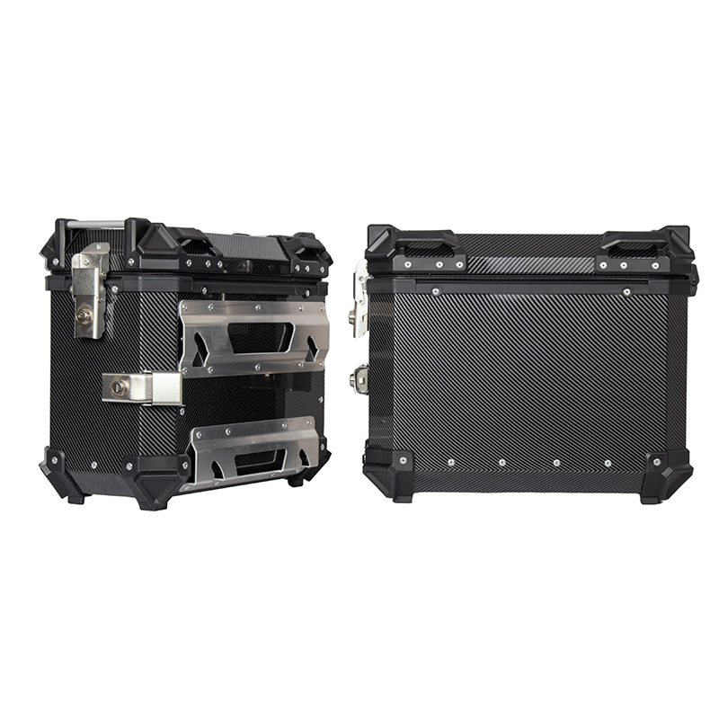 38L Water Transfer Printing Side Box Motorcycle Large Capacity Luggage Box Waterproof Side Hanging Box Motorcycle Accessories Side Tail Box