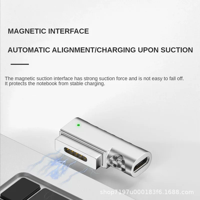 [Новый Type-C мать -> MagSafe2 магнитный переходник 100W PD быстрая зарядка, совместим с MacBook Pro]