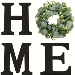 3種類のhome木製壁掛け春アルファベット花輪聖パトリックの日飾り夏歓迎ドア掛け