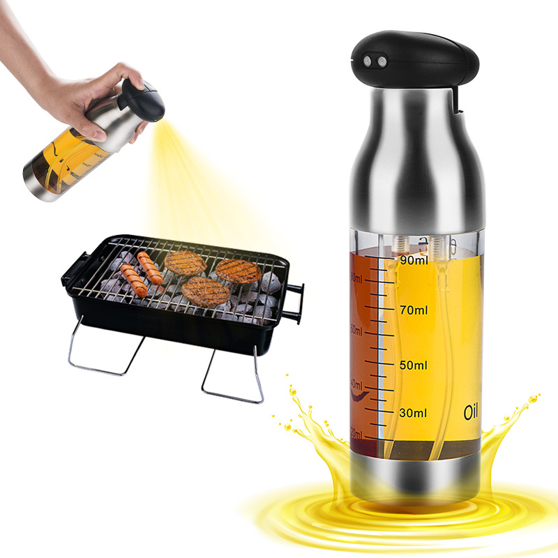 Oil dispenser stainless steel, olive oil, electrospray, (Physicals) 2