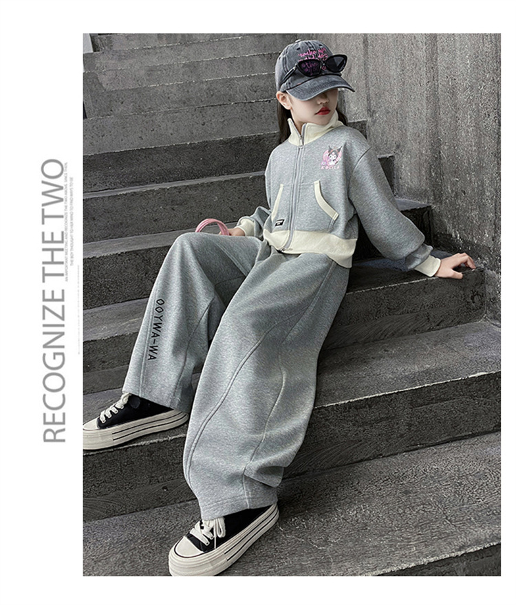 Stilvolles Mädchen Kapuzenpullover Und Hosen Set Für Den Herbst_voghion.com