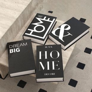 Folding Fake Book English Simple Cafe Ornaments Home Magazine Artificial Book Hotel Accessible Luxury Soft Decoration Book