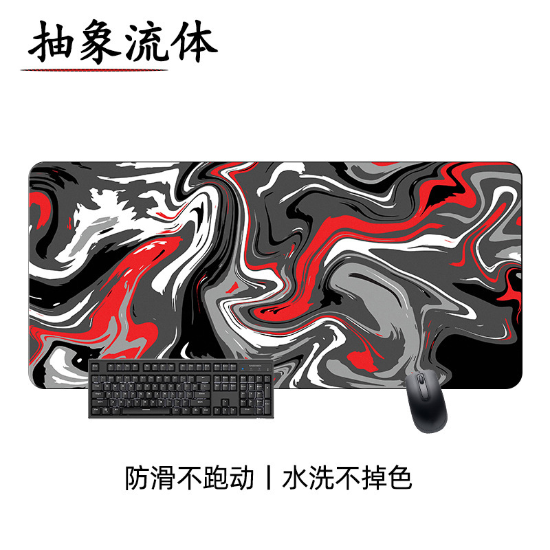 クロスボーダー熱図線流体マウスパッド抽象波紋滑り止め大テーブルパッドゲームキーボードパッド超厚|undefined