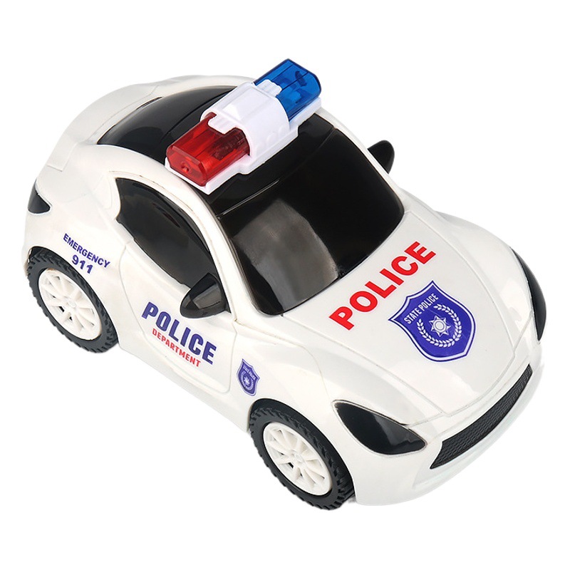 Electric colorful Police toy car universal walking with music Light children's toy car Boys and Girls car