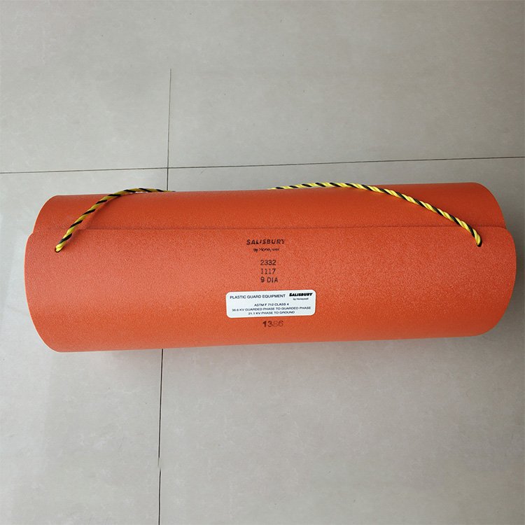 带电作业10KV电杆遮蔽罩气隙式线柱包毯轻型硬质线杆绝缘罩