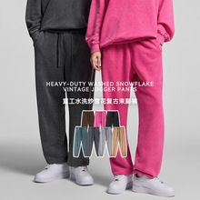 跨境秋冬爆款复古美式直筒裤男款阔腿裤宽松束脚卫裤男休闲裤定制