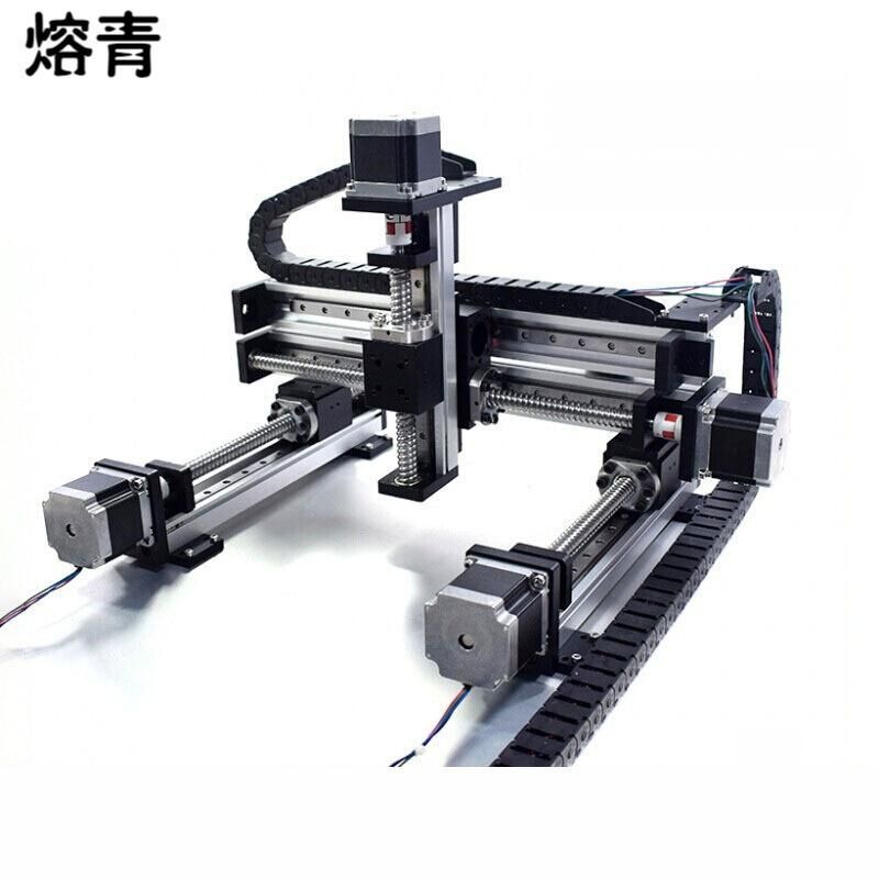 三轴运动平台精密十字滑台直线模组丝杆滑台3轴运动龙门工作台