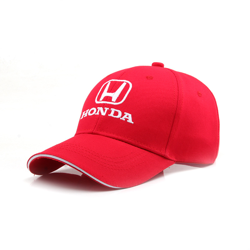 Nueva versión coreana bordado coche logo gorra de béisbol HONDA Honda gorra de carreras gorra roja