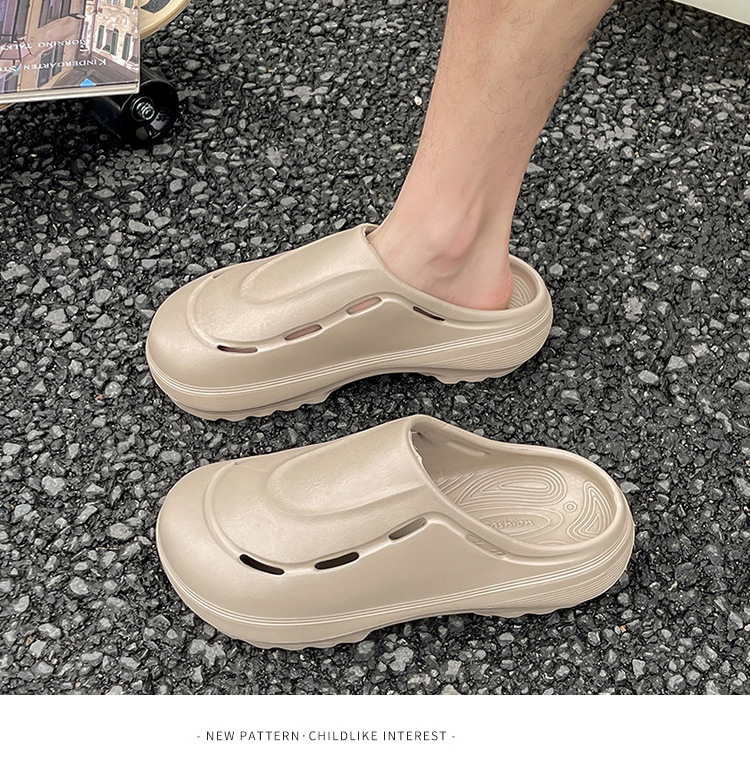 Chef Shoes Closed Toe Solid Color Comfortable Indoor Slip-ons_voghion.com