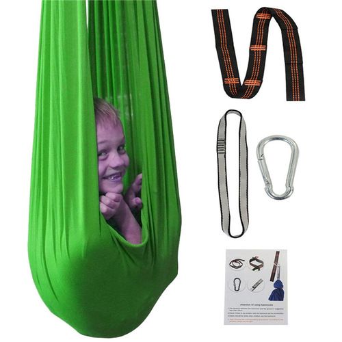 Amazon's best-selling elastic children's hammock indoor and outdoor yoga aerial leisure portable outdoor swing hammock
