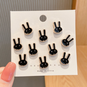 Pantalones de jeans de cintura, botones de cintura ajustados, botones ajustables fijos