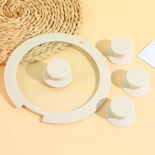 Stacked Pot Lid Silicone Lid Glass Lid Accessories Notched Open Lid Removable Pot Lid Flat Lid