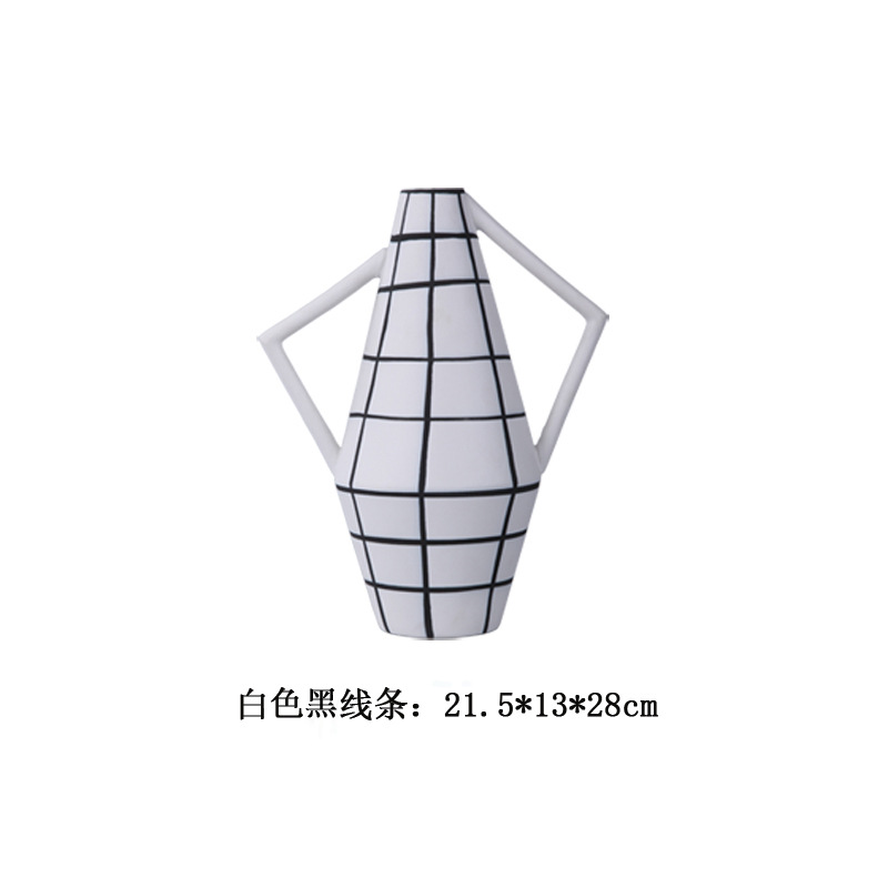 무광택 흰색 검정색 선 21.5*13*28