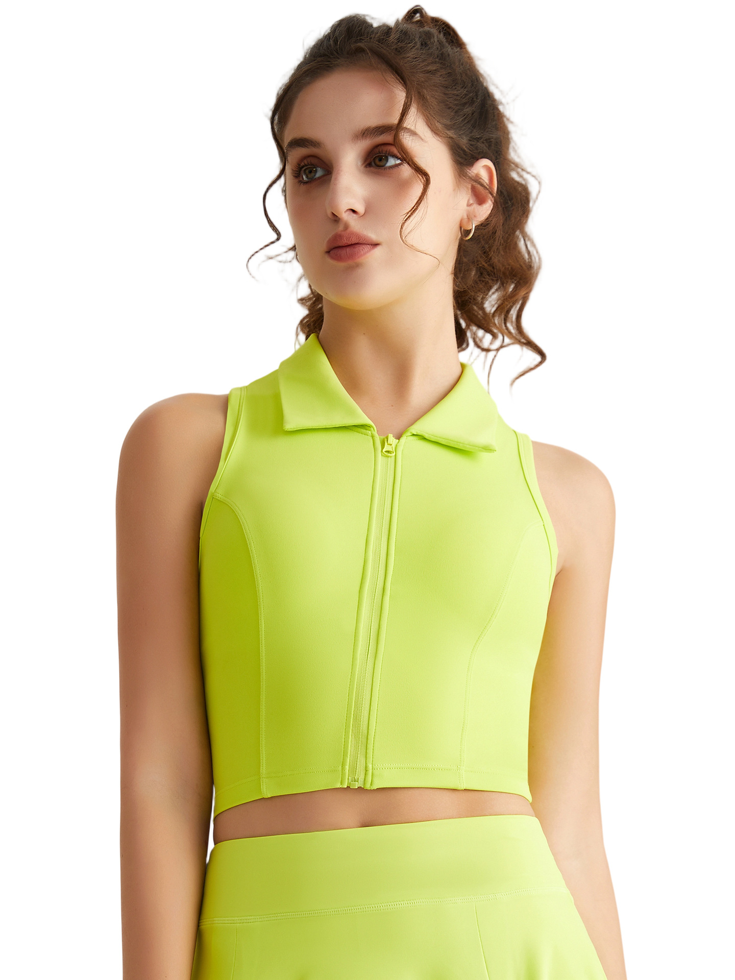 LAHN camisa deportiva para mujeres acondicionamiento físico rápido secado sin mangas con tapa fija copa ropa de yoga delgada chaleco de tenis exterior