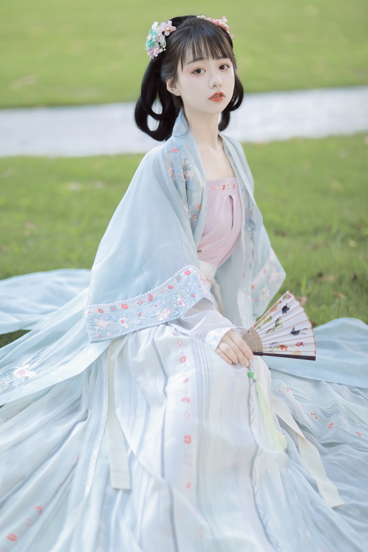 原创宣清宋制汉服女仙气重工刺绣大袖衫中国风齐腰襦裙夏秋季8292-阿里巴巴