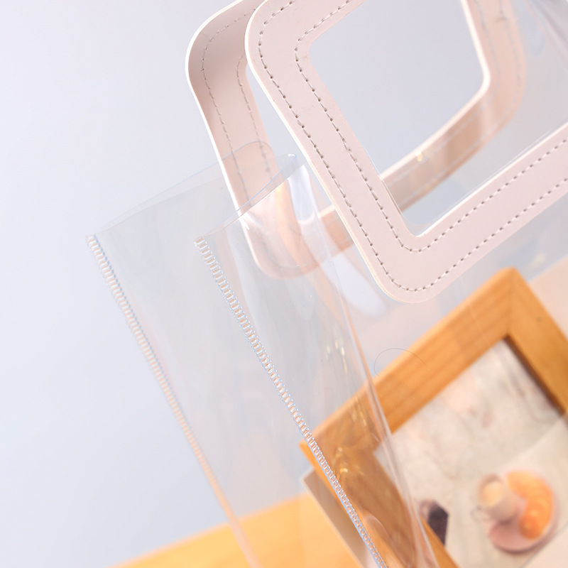 Handbag Pvc Plastic Gift Bag Can Be Printed with Logo, Cosmetics, Wedding Candy Packaging Bag, Custom Printed Hand-Held Bag