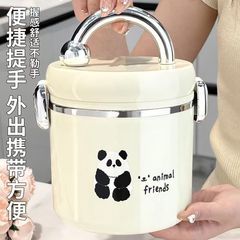 保温弁当箱304ステンレスのサラリーマンは電子レンジで弁当箱を温めることができます。