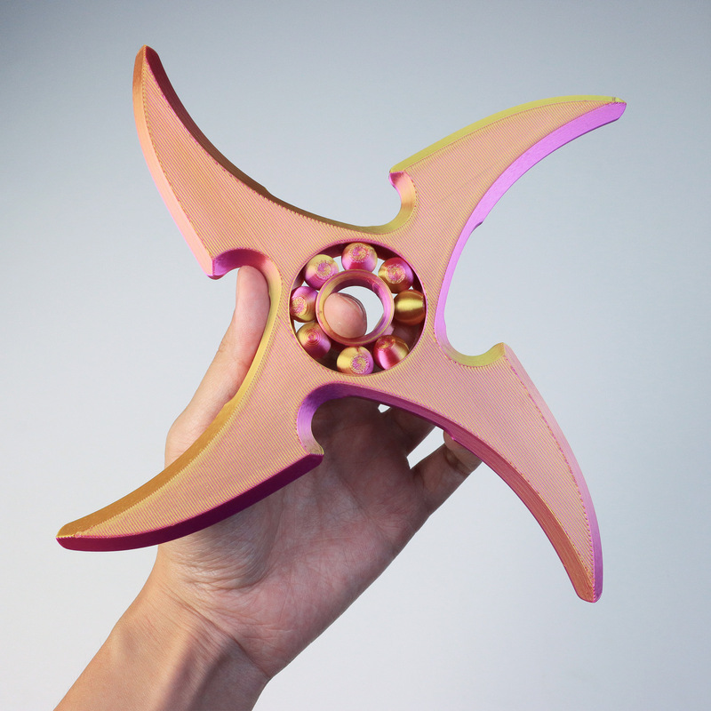 3D打印火影忍者手里剑解压神器模型玩具儿童益智旋转解压玩具模型|undefined
