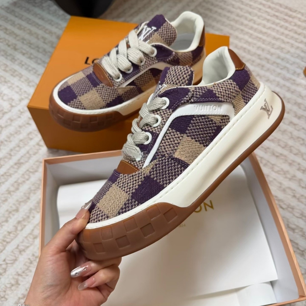 Putian Pure Original Tilted Men's and Women's Cookie Shoes New Low-Top Casual Sneakers Cross-Border Round-Toe Running Shoes