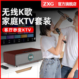 最加 ZXG 一体式桌面K歌音箱无线蓝牙电视音响家庭ktv家用卡拉ok