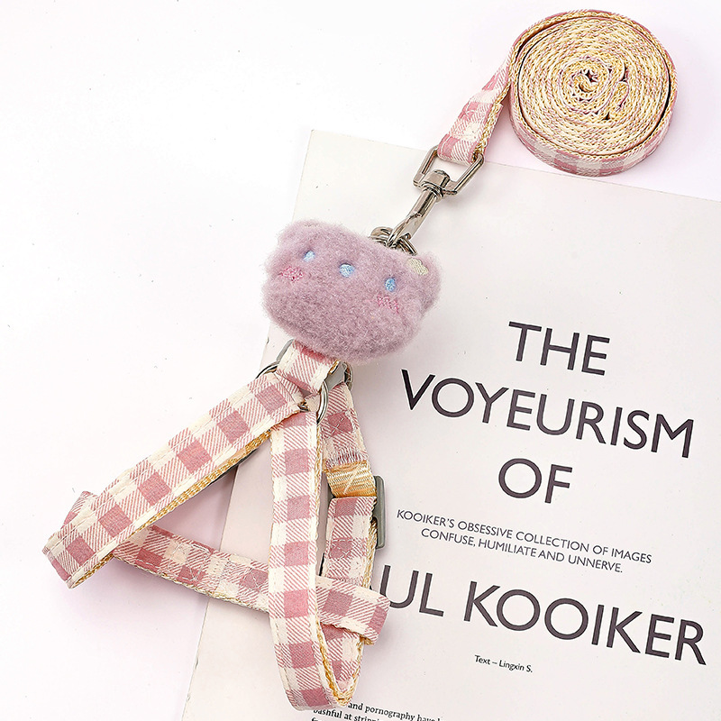 Correa de perro Cadena de perro correa de oso cachorro pequeño perro mediano Peluche Corgi suministros para mascotas