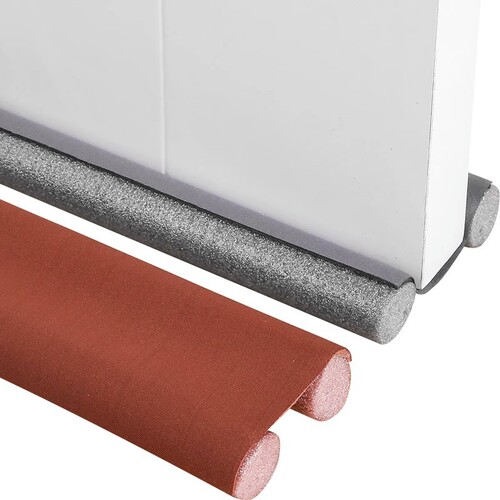 Upgrade version door gap and bottom seal strip, sound insulation and windproof foam adhesive strip, durable and anti-slip PU wind and thermal insulation strip