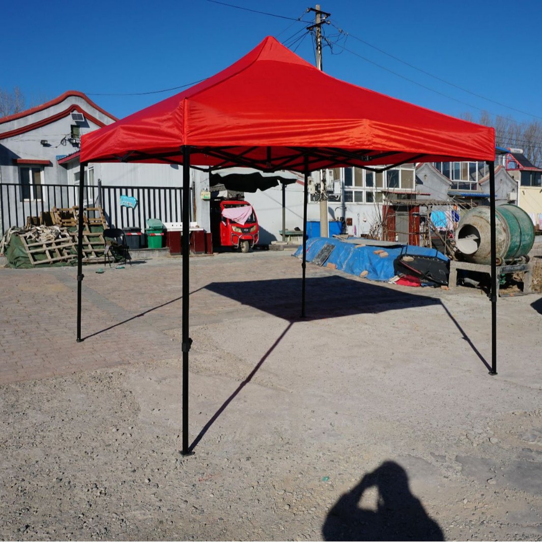 Carpa publicitaria reforzada de 3×3 m, toldo plegable de cuatro esquinas para exteriores y puestos callejeros
