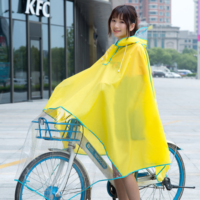 騎單車擋雨電動車自行車雨披騎行防雨EVA成人電瓶車雨衣廠家直銷