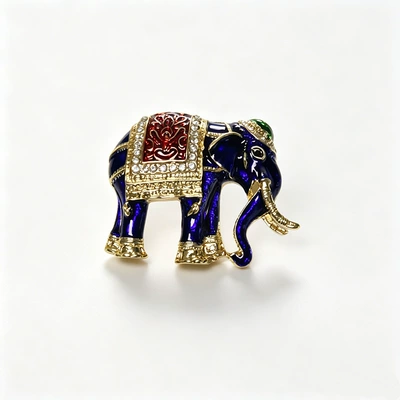 Cross-border European and American fashion personalized animal enamel brooch alloy rhinestone brooch three-dimensional pin badge accessory wholesale (Yaxa sancaqları) - like-b0001