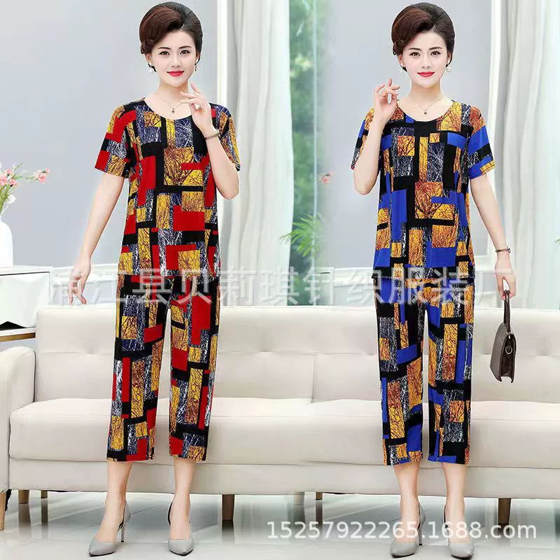Summer clothing for elderly, set, (Physicals), for middle age