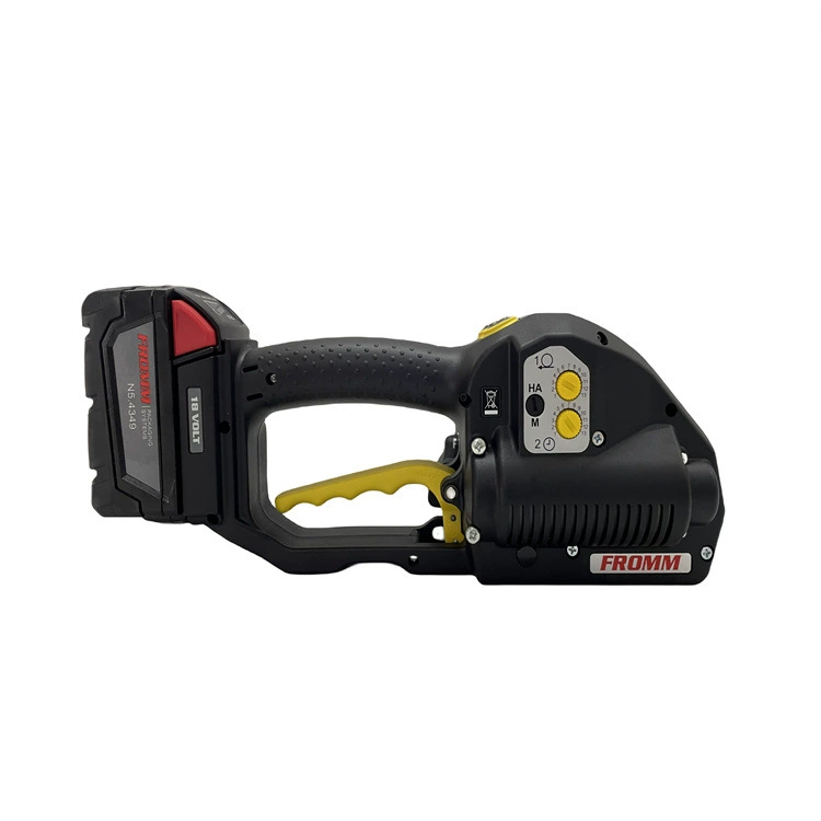 Синьцзян FROMM Оригинальный завод P328 портативный электрический ленточный станок Liaoning PP PET ремешок 13-16 широкий портативный пресс-подборщик