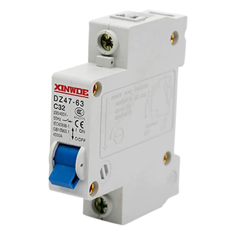 Малый автоматический выключатель 1P DZ47-63 воздушный выключатель C45 Liuxia автоматический выключатель 16А аккумулятор автомобильный тип B 2A3A