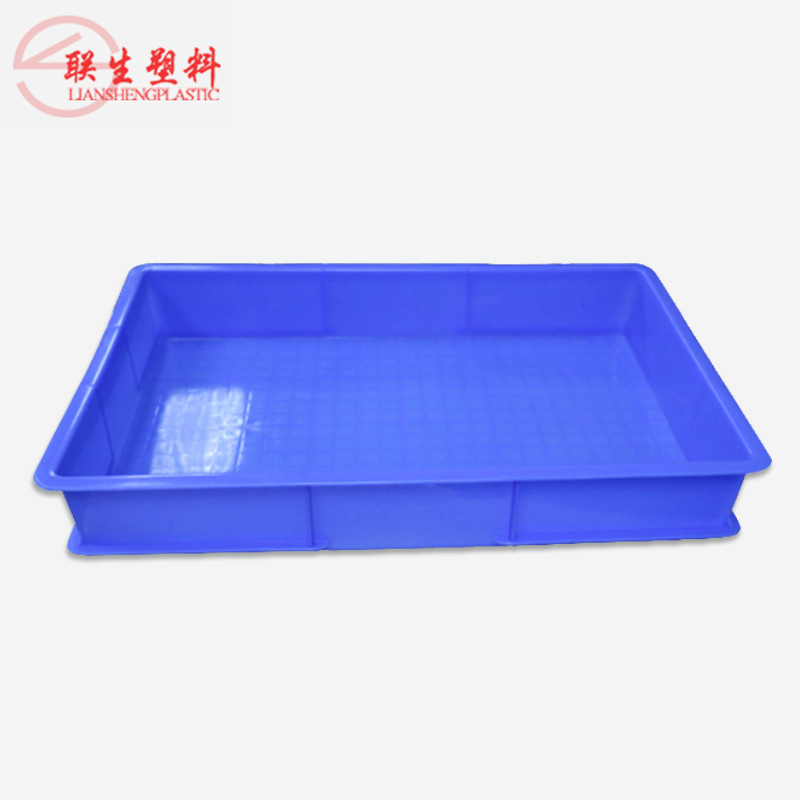 供应联生6号塑料方盘 全新PE食品级塑料周转盘 可批发