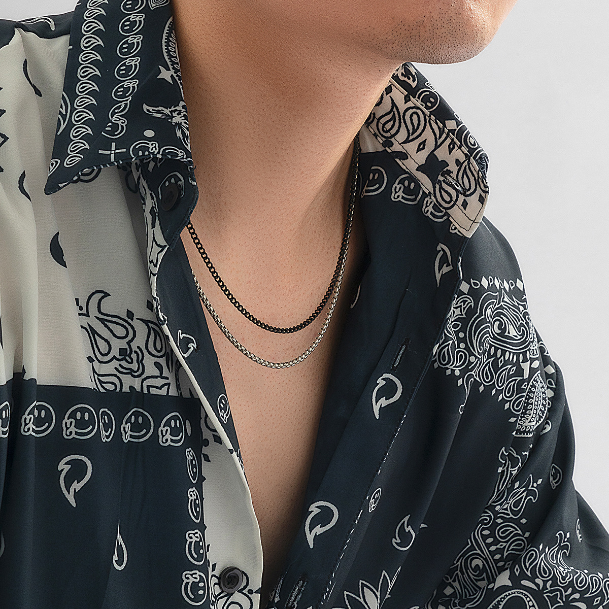 Simple Style Solid Color Iron Layered Necklaces