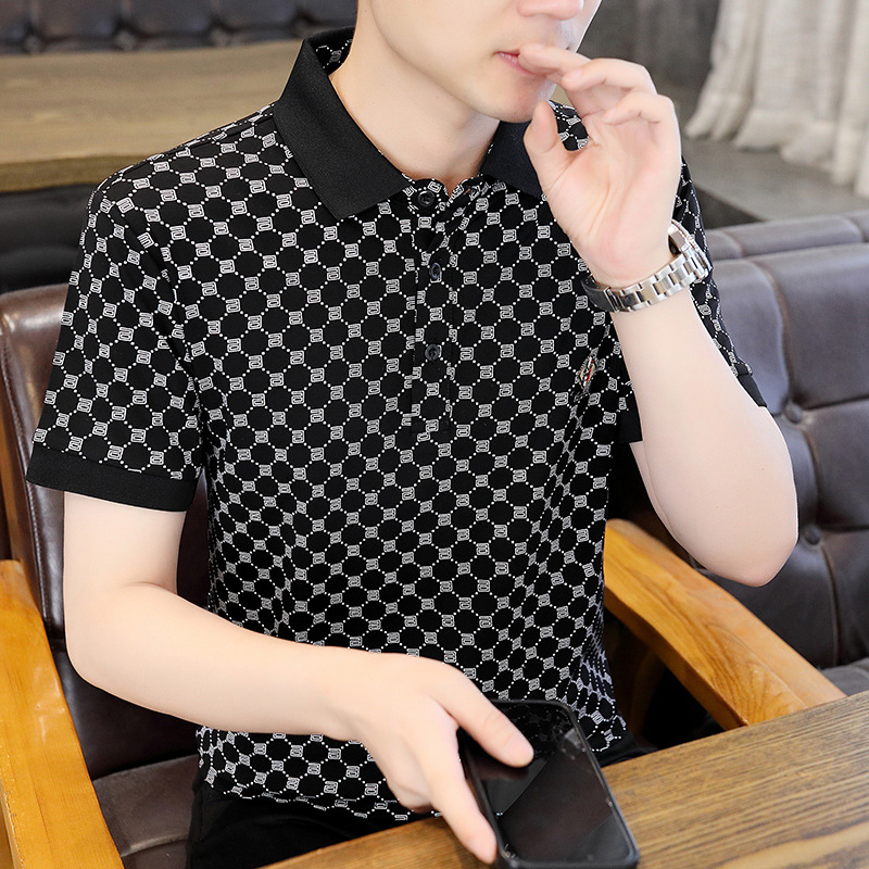 Ángulo 818-verano nuevo estilo casual camisa polo de manga corta moda para hombres camiseta de manga corta para hombres