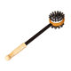 Massage hammer double-sided wooden bead rubber iron multi-function Meridian beating device health care handheld back beating massage hammer