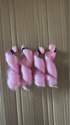 bjd/sd cotton doll wig, high-temperature synthetic fiber, single strand, Yeluo Li ponytail, multi-colored hair extensions, 12cm bjd/sd cotton doll wig, high-temperature synthetic fiber, single strand, Yeluo Li ponytail, multi-colored hair extensions, 12cm