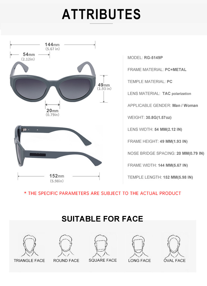 Gafas de sol mujer cat eye polarizadas con protección uv_voghion.com