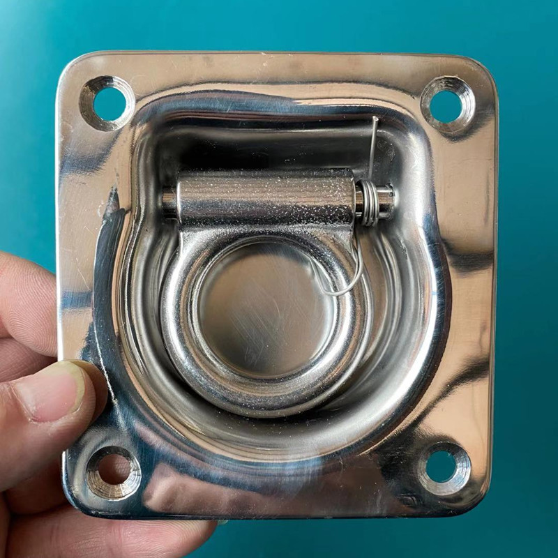 厢式货车地环地板钩挂绳勾车厢地环卧环栓绳钩焊接三角吊环拉环钩