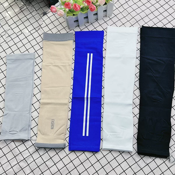Summer Men's and Women's Ice Sleeves Sunscreen Sleeves Anti-UV Ice Cool Thin Ice Silk Sleeves Driving Armguard Arm Sleeves