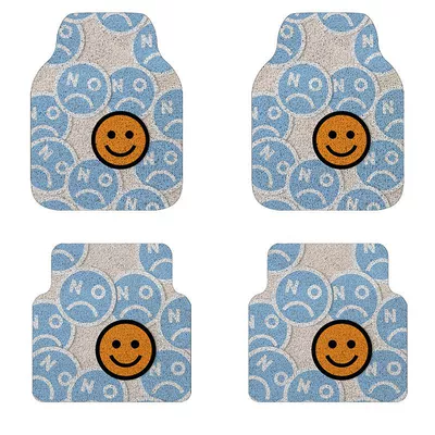 ring foot mat universal car easy: Avtomobil döşəmə paspasları - smiley-front-row-single-piece-5060cm