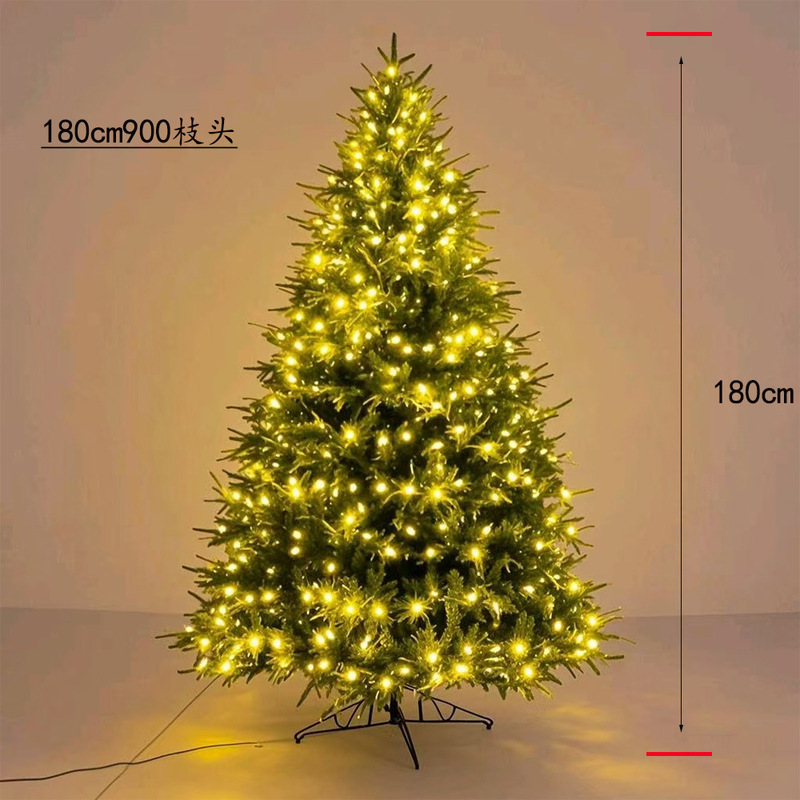 高級PEクリスマスツリーシミュレーション暗号化ライト付きクリスマスツリー大型ツリークリスマスショッピングモール装飾|undefined