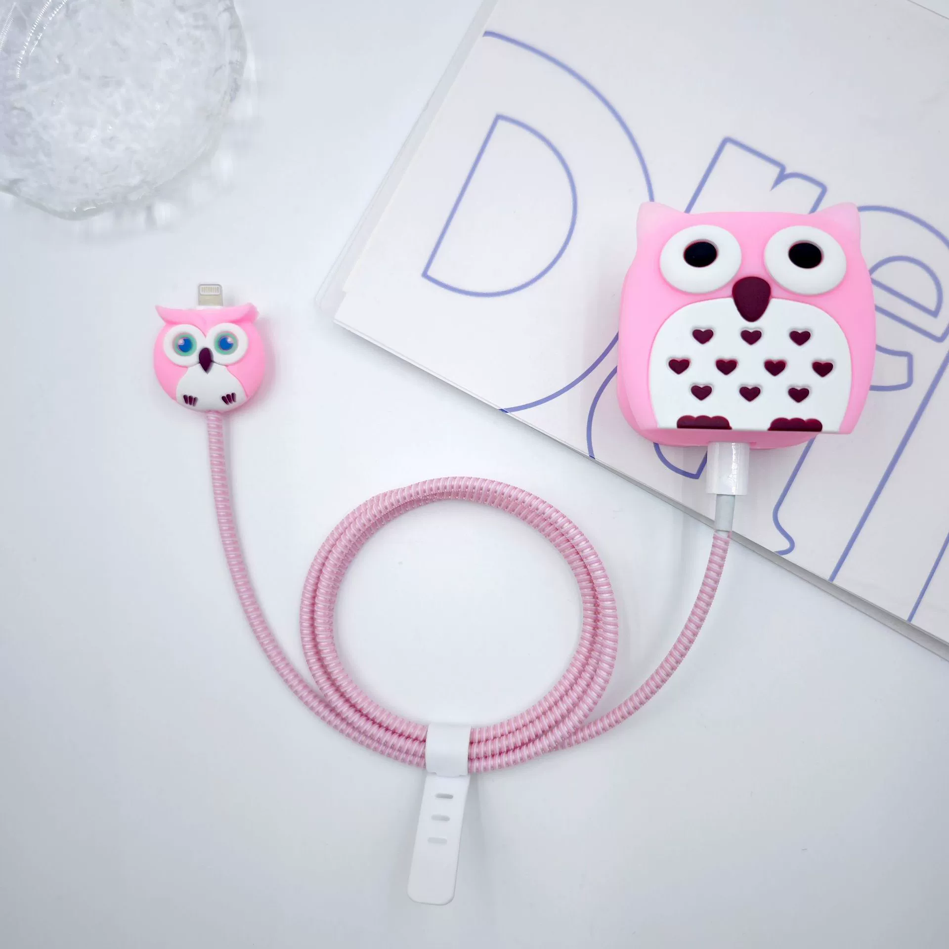 Электрический защитный чехол Pink Owl, подходит для трехногого британского стандарта, защитный чехол для зарядной головки мощностью 25 Вт, линия защиты от разрушения