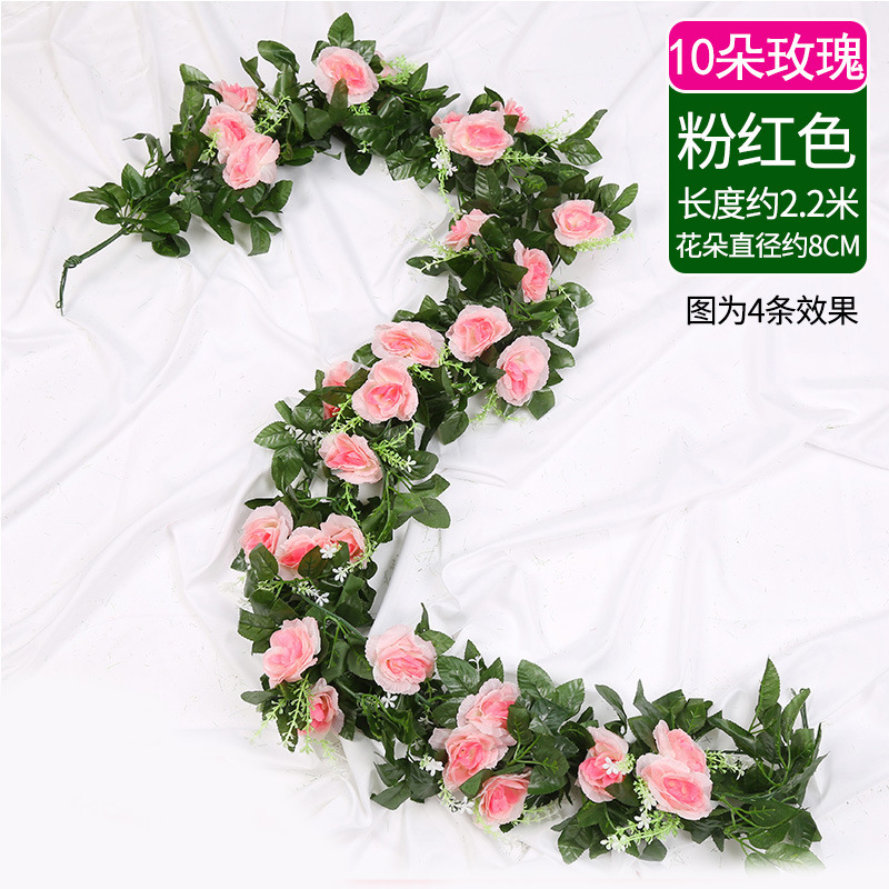 10개 - 핑크 장미 1개